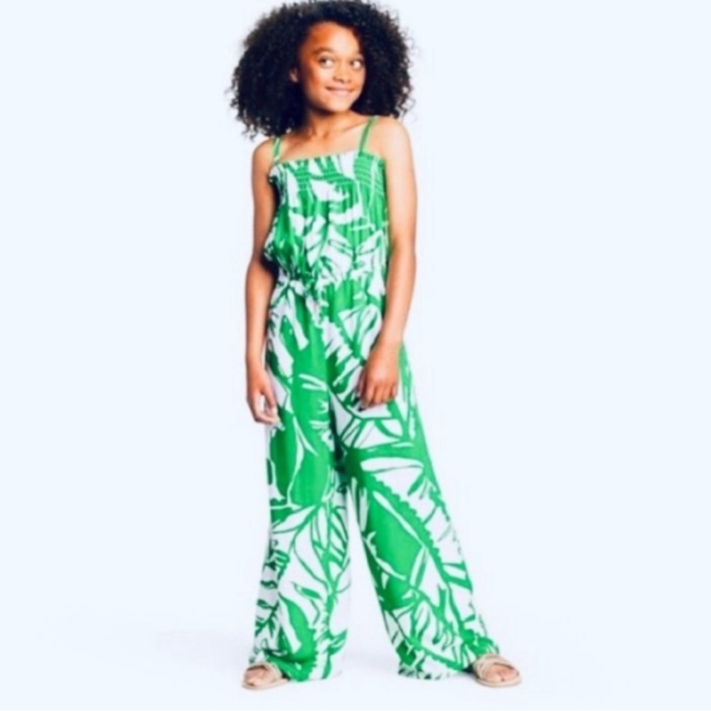 Lilly Pulitzer long romper green large girls